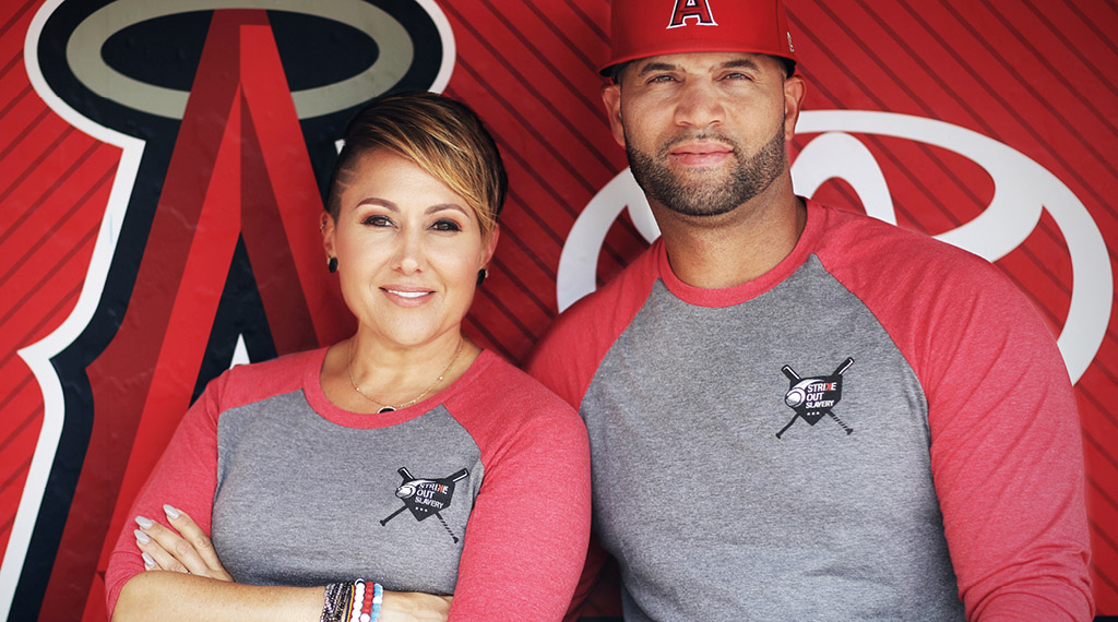 Albert, Deidre Pujols swing for the fences with Strike Out Slavery  initiative