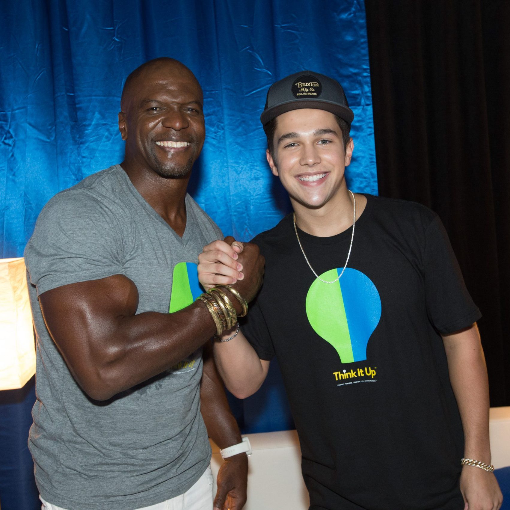 (Left to right:) Terry Crews and Austin Mahone for Think It Up