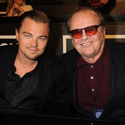 (left to right) Leonardo DiCaprio and Jack Nicholson at Hope for Haiti Now